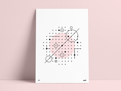Abstract Geometry Poster abstract geometric abstract poster agrib circles circular custom poster dots geometric poster geometric print geometry geometry poster geometry print graph line poster plot points poster design poster set print design shapes