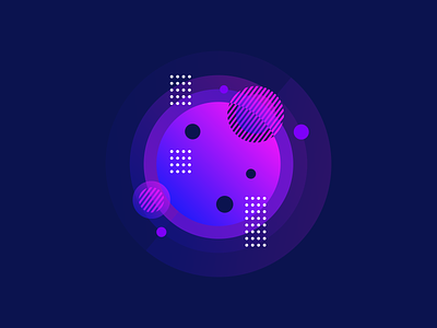 Digital Geometric Poster abstract abstract design agrib blue circles circular cryptoart digital poster geometric gradient nft nftart nfts pink poster poster art poster collection purple shapes vector