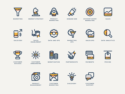 OneGuide Icon Set advice agrib b2b branding and identity custom set growth guide icon icon set iconography icons illustration leadership line marketing partnerships sales success ui icons vector