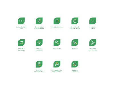 Agrifiber Iconography II agrib agriculture agrifiber curiosity custom icon set food food and beverage food and drink green green icons health icon designer icon set iconography icons line art line icons manufacturing subset wellness