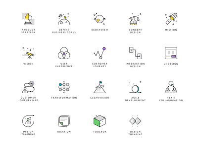 Brands & Stories Iconography agrib brands stories colorful icons customer journey ecosystem halftone halftone icons icon icon set iconography icons illustrations line icons planet icons product strategy space icons transformation ui icons ux icons vector icons