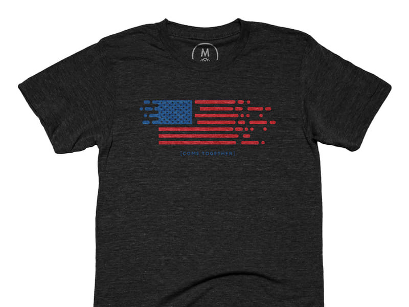 Come Together t-shirt on Cotton Bureau peace politics political flag usa come together america tee t-shirt cotton bureau