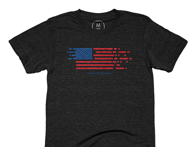 Come Together t-shirt on Cotton Bureau america come together cotton bureau flag peace political politics t shirt tee usa