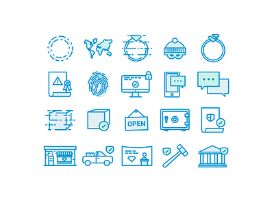 Insurance Icon Set