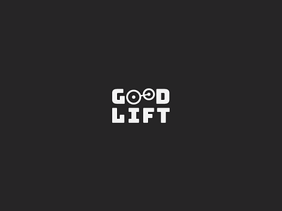 Unused Good Lift Logo Design athletic barbell concept exercise fitness icon lift logo unique unused weightlifting wordmark