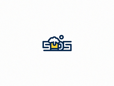 Suds Logo bar beer brew brewery foam icon logo mark mug pub suds wordmark