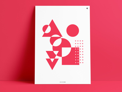 Red Abstract Poster