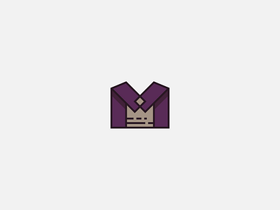 M Crown Logomark crown gold icon king logo logomark m purple queen royal royalty vector