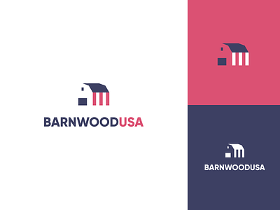 Barnwood USA Logo - Unused america american barn barnwood blue decor home identity logo mark negative space patriotic reclaimed red rustic united states unused usa white wood