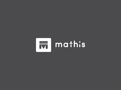 Mathis pt II agrib bold branding custom customized font ii letter letter m logo m mathis pitt pittsburgh powerful single color striped type logo typeface typography