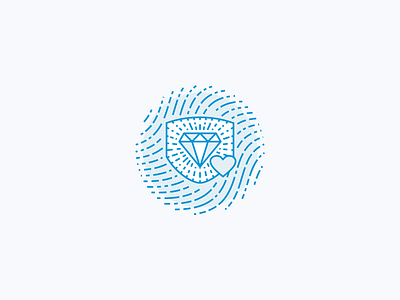 Fingerprint Shield Icon