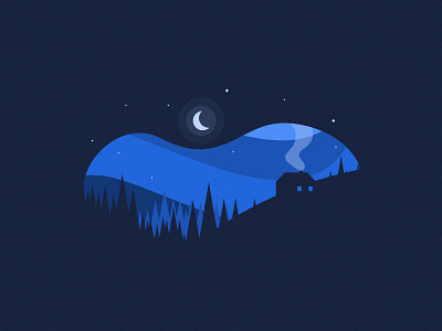 Cold Cottage Night by Anthony Gribben on Dribbble