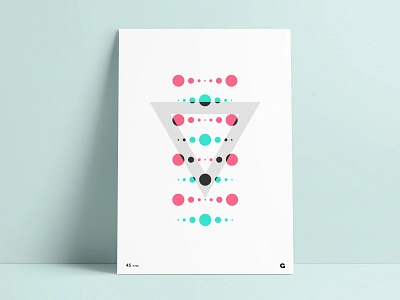 Poster 45 - Abstract ATGC abstract abstract art abstract design abstract geometric agrib art art print bright colorful data design dna dots geometric geometric art geometric design poster art print series wall art