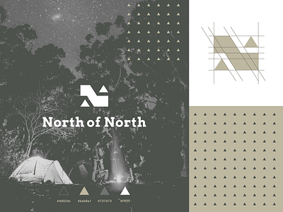 North Of North pt I agrib branding camping camping logo geometric logo identity lettermark mark n n lettermark n logo north north of north northern outdoor outdoor logo outdoors outdoors logo up up arrow