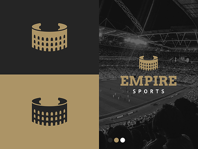 Unused Colosseum Ticket Logo for Empire Sports agrib black and gold branding coliseum coliseum logo colosseum colosseum logo curled ticket curling ticket empire empire sports entertainment logo logo sports sports logo ticket unused unused concept unused logo wrapping ticket