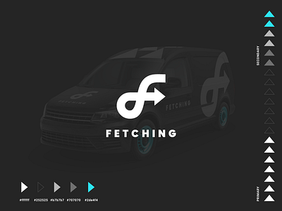 Fetching Delivery Service pt. I agrib branding cab courier deliver deliveries delivery drive driving errand fetch fetching logo logomark road service sleek startup taxi vehicle