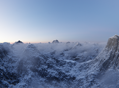 Procedural Mountains 3d blender3d mountains procedural