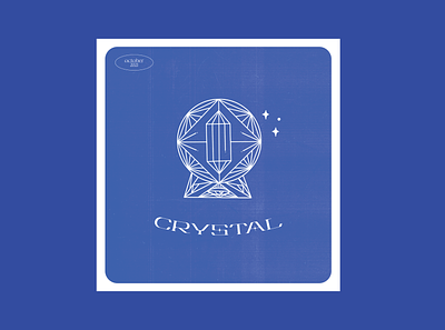 Crystal Jewel crystal design graphic design halloween illustration procreate spooky stickers typography