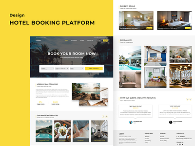 Hotel Booking Platform design 3d animation app booking branding creative design graphic design home hotel illustration logo new platform trending ui ux