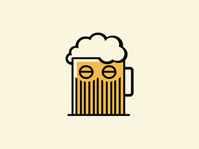 Beer or Beard? animation beard beer character gif glass illustration man sober