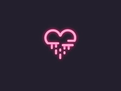 Raining heart broken heart icon raining weather whining