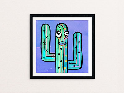 Picasso-inspired Cactus cacti cactus doodle picasso plant