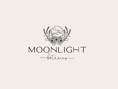 Moonlight Botanics Logo Design by uniland.co on Dribbble