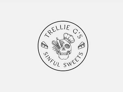 Trellie G's Sinful Sweet Cooking Baking Chef Logo Design Ideas