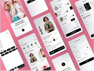 Fashion Ecommerce app - Mobile App ecommerce ecommerce mobile app fashion fashion app fashion ecommerce mobile app online shopping shopping app shopping ecommerce ui design