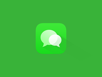 Wechat icon redesign app flat icon im ios messaging transparency wechat 微信