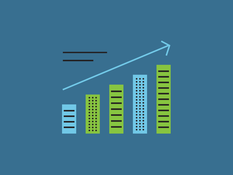 Fundraising Icons graph graphics icons illustration stats