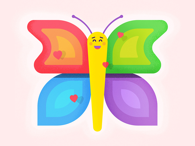 Butterfly Love by Ana Hernandez on Dribbble