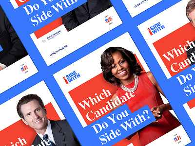 I Side With - Poster Series america brand campaign candidates politics posters print vote