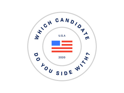I Side With Badge america brand campaign politics usa vote