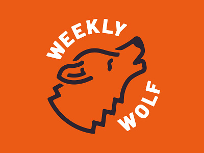 Weekly Wolf branding illustration logo mark wolf
