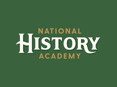 National History Academy academy america branding history logo