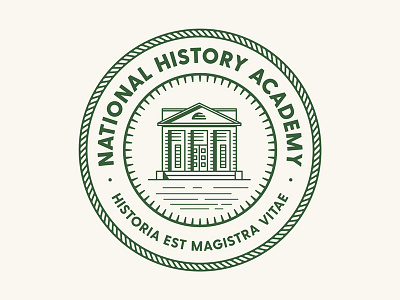 National History Academy academy america brand history logo seal