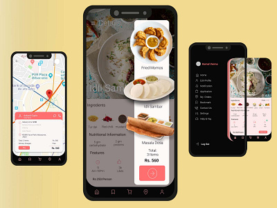 Food App app branding design food app graphic design illustration logo mobile app typography ui ux vector