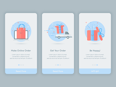 Onboarding Illustrations android material design app data drawn illustrations flat icon iphone mobile onboarding online shop shop ui ux