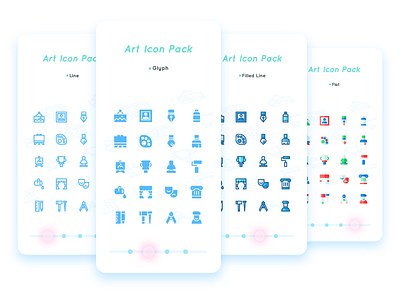 Art Icon Pack app button flat glyph icon iconography iconset interface line onboarding ui user