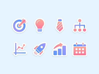 Business Icons business flat glyph gradient icon iconography icons iconset iconutopia infographic interface line