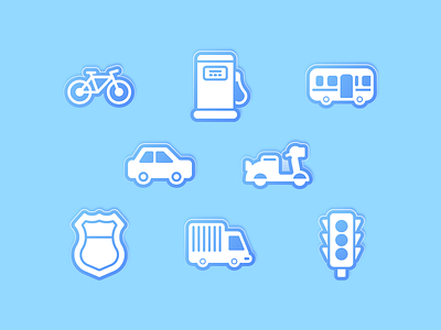 Transportation Icons flat glyph gradient icon iconography icons iconset iconutopia interface line transport transportation
