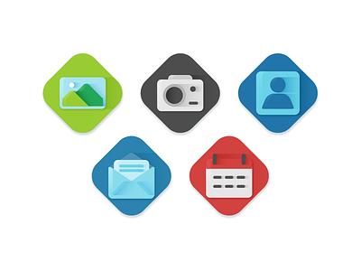 Android App Icons andoid app flat gradient icon iconography iconset iconutopia infographic interface line science