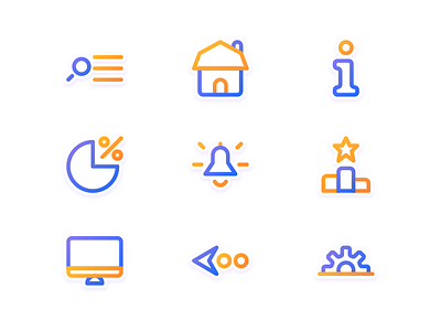Dashboard Icons dashboard flat gradient icon iconset iconutopia illustration infographic interface line startup
