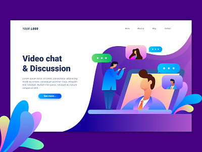 Video Chat Landing Page