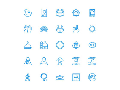 Ramdhan Icons icon iconography iconset iconsets line ramadan ramadhan ui