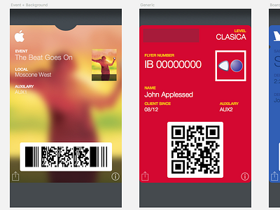 Apple Passbook Template apple ios iphone passbook template wallet