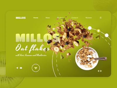 Delicious muesli (teaser) cereals design landing page lp ui ui ux ux web web design
