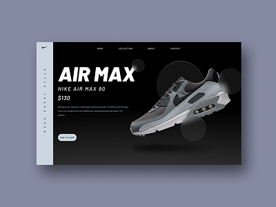 Nike Air Max 90 Website Concept