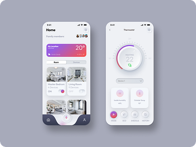 Smart Home App 3d design graphic design ui ux webdesign